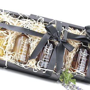 Soap, lotion and freshener gift pack - 200ml amber glass