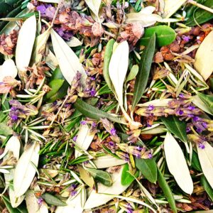 Olive leaf, rosemary and lavender confetti (per kg)